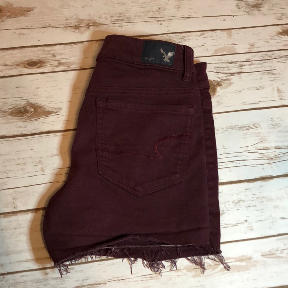 Burgundy shorts